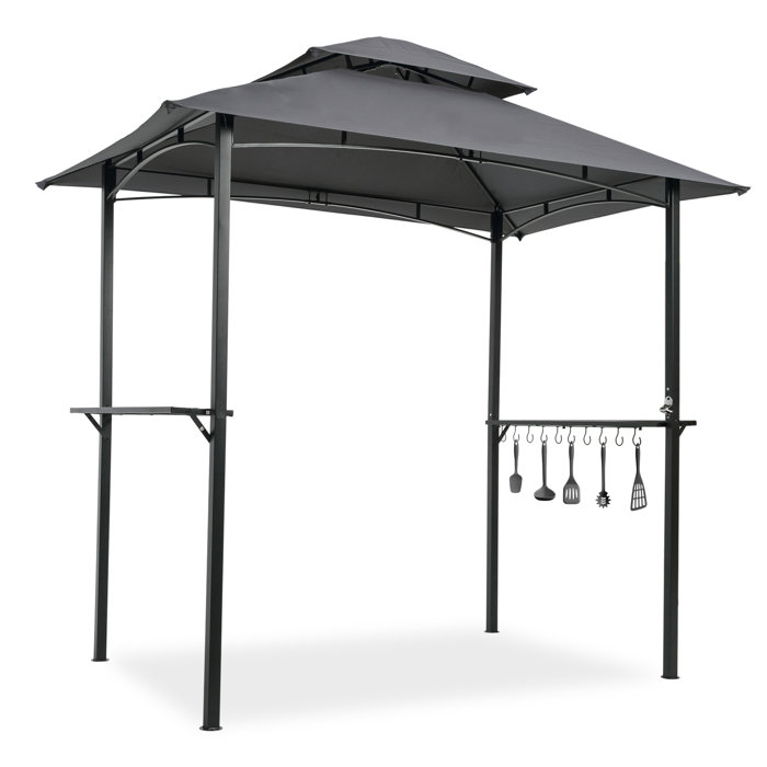 Aufind 8 Ft. W x 4 FT. D Steel Grill Gazebo Gazebo Wayfair